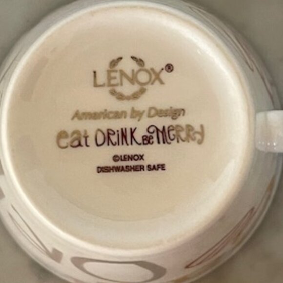 LENOX Mug Eat Drink Be Merry 10 ounces - Picture 2 of 11